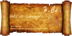 Hódi Csongor névjegykártya